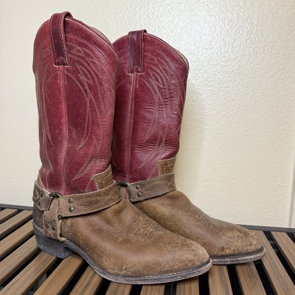 Frye Shoes - Frye Size 9.5B Billy Harness Redwood Women's Leather Cowboy Boots